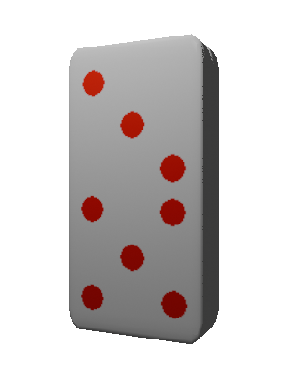 domino locket with drawings of characters